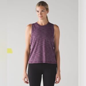 B- Lululemon Cardio Squad Tank II- purple